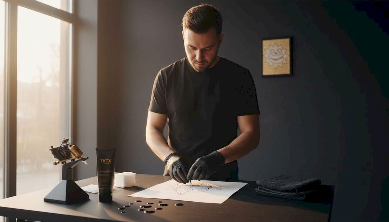 Mehrschichtige Betäubung für lange Tattoo-Sessions