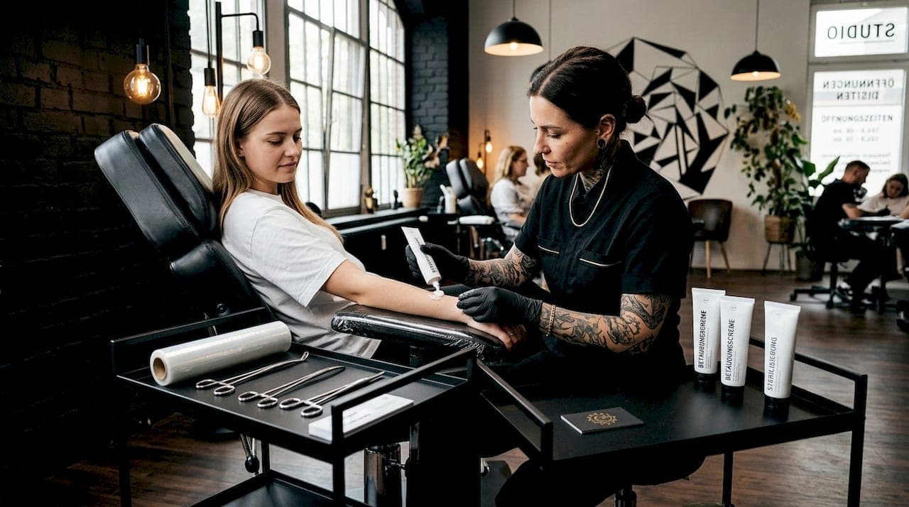 Betäubungscreme vor dem Tattoo richtig auftragen