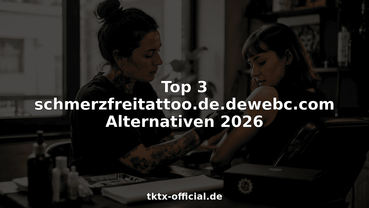 Top 3 schmerzfreitattoo.de.dewebc.com Alternativen 2026
